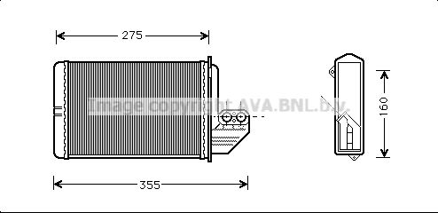 AVA QUALITY COOLING Siltummainis, Salona apsilde BWA6172